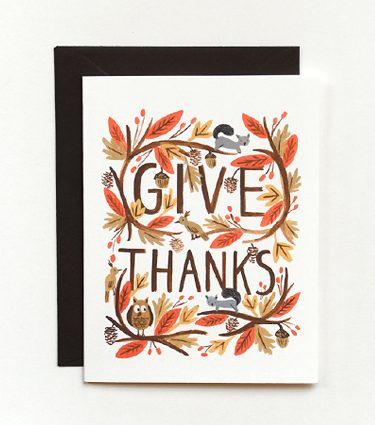 thanksgiving holiday card