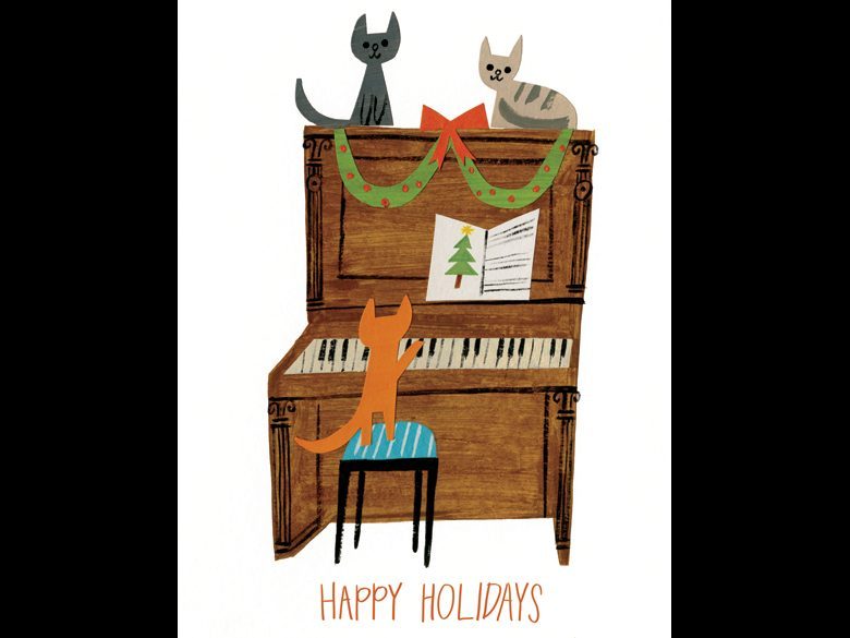 cat holiday cards