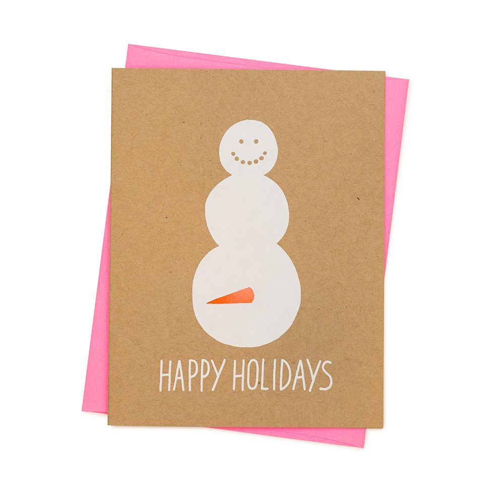 snowman post card