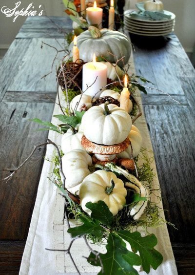 Pretty Thanksgiving Centerpieces