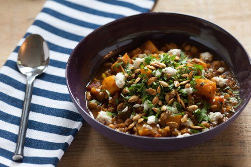 Pumpkin Vegetable Potage Toasted Farro