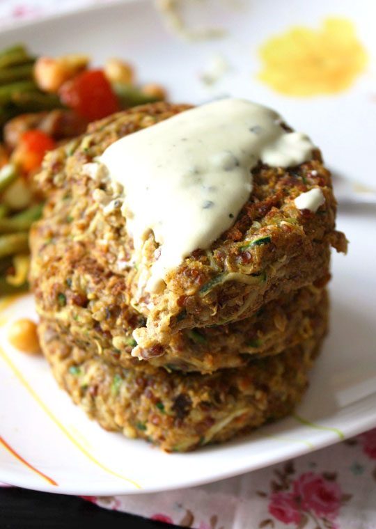 Spicy Millet and Zucchini Patties