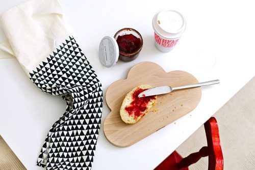 cloud shaped cutting board