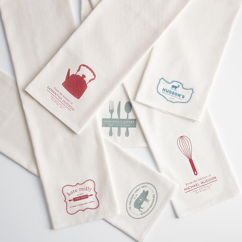 personalized kitchen towels gift