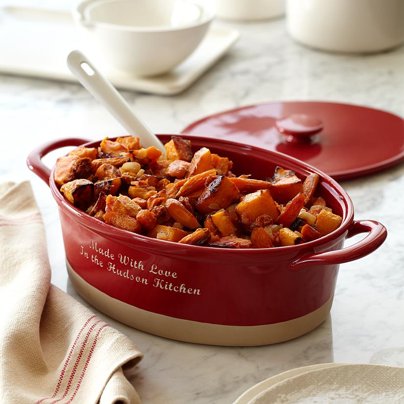 personalized stoneware casserole dish