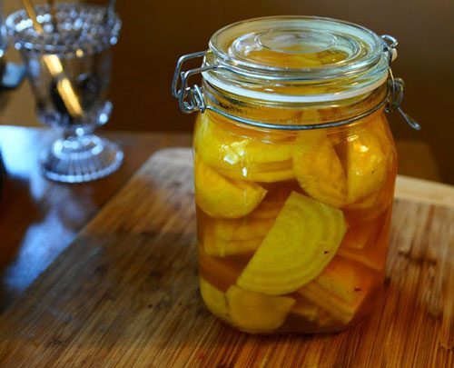 pickled golden beets