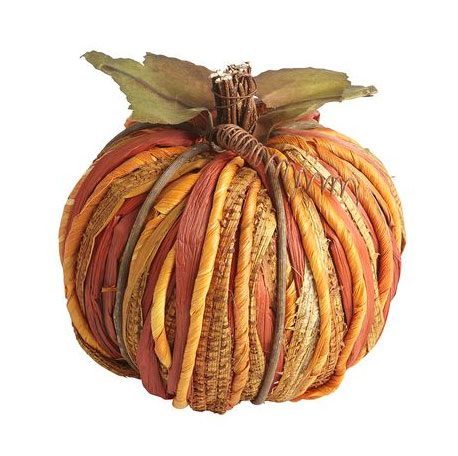 reclaimed textile thanksgiving pumpkin decor