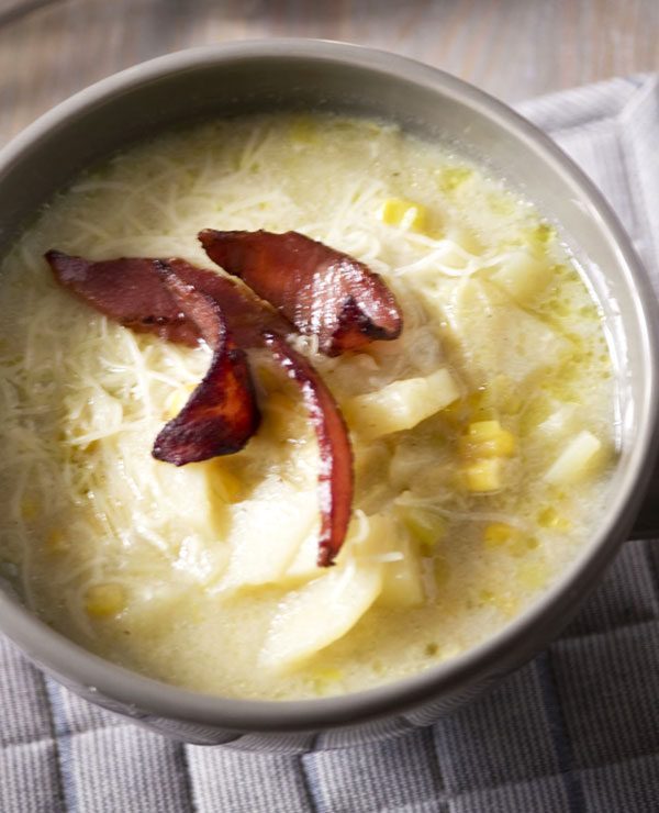 Corn, Potato and Bacon Soup