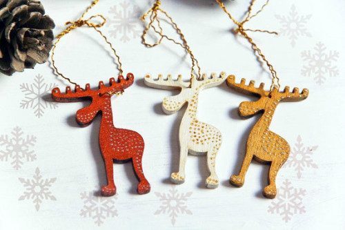 DIY Handmade Holiday Ornaments Ideas-3