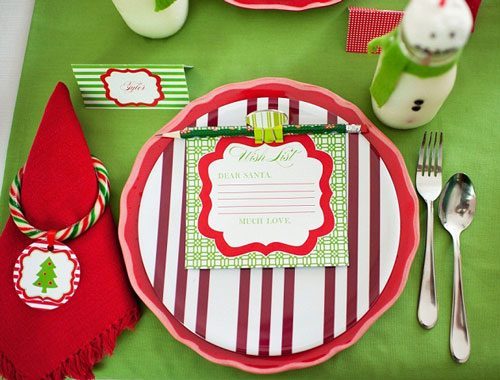 christmas table for kids