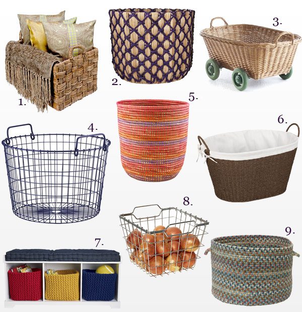 organizing baskets