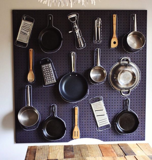 How to Make a DIY Kitchen Pegboard