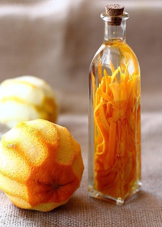 DIY orange flavored oil