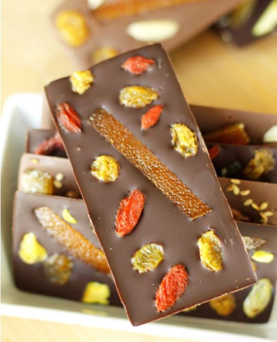 Fruits Chocolate Bars recipe