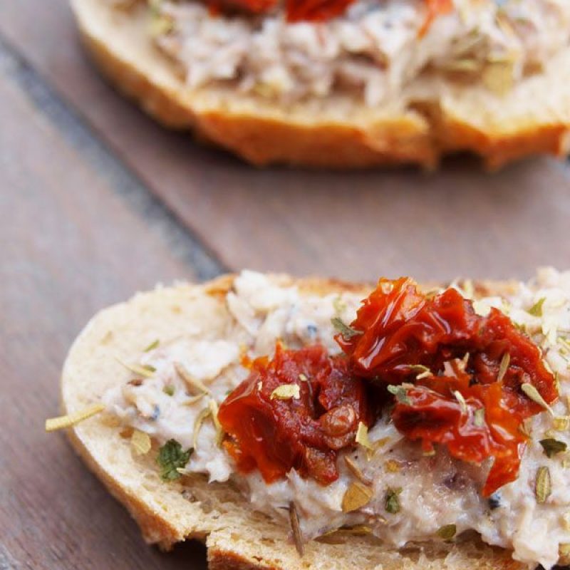 Dried Tomatoes and Sardine Toasts Recipe — Eatwell101