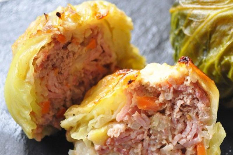 Stuffed Savoy Cabbage Rolls - #recipe by #eatwell101 - https://www.eatwell101.com/stuffed-savoy-cabbage-recipe