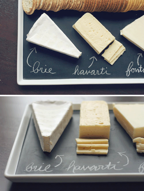 diy chalkboard serving platter