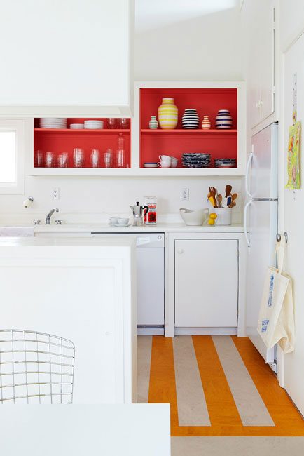 how to paint the inside of kitchen cabinets