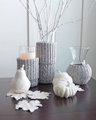 knitted vase cozy