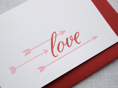 letterpress valentine cards