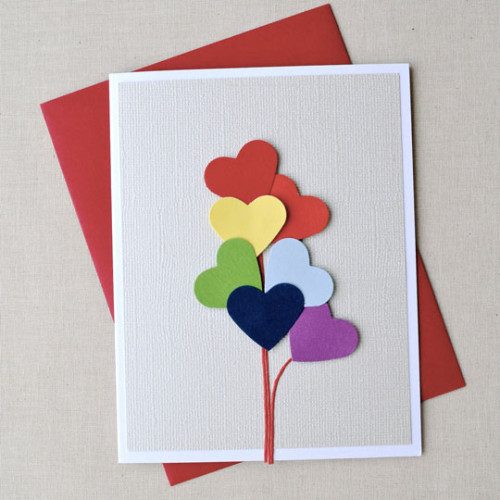 letterpress valentines cards