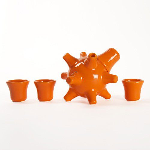 orange glassware