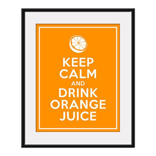 orange kitchen poster
