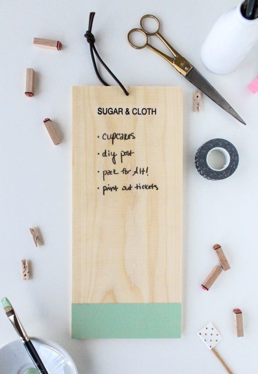 DIY NATURAL WOOD CHALKBOARD DIY