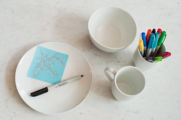 DIY Personalized Dishware