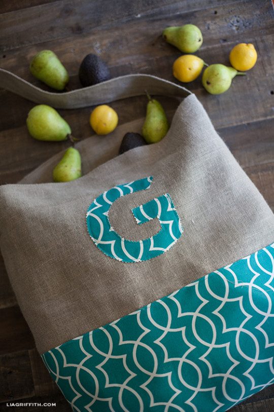 DIY Monogrammed Tote Bag