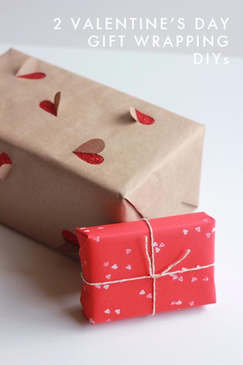 diy valentine gift wrap