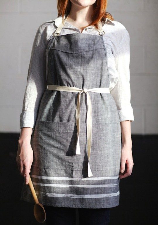 elegant gray-apron