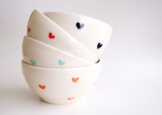 heart bowls