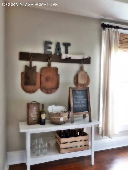 ideas to store wooden chopping board