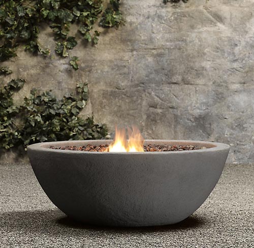 outdoor patio fire bowl