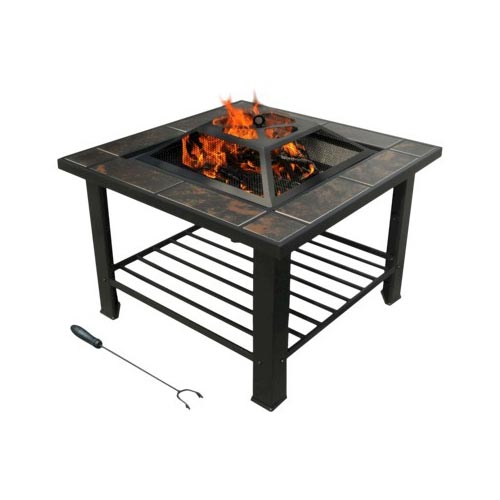 outdoor patio fire pit table