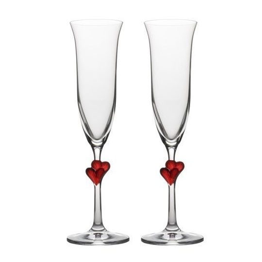 valentine champagne flutes