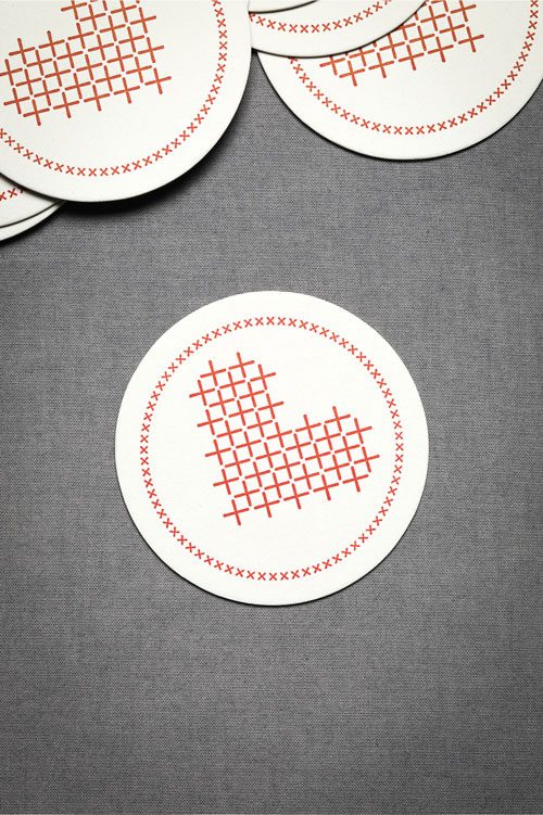 valentine coasters set