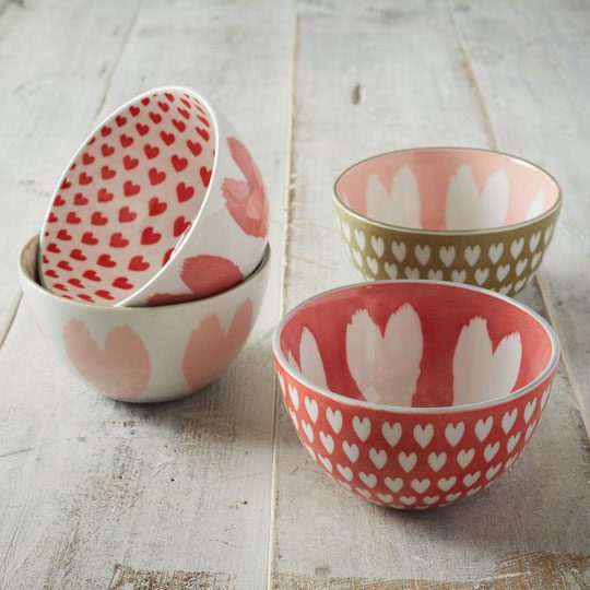 valentine day bowls