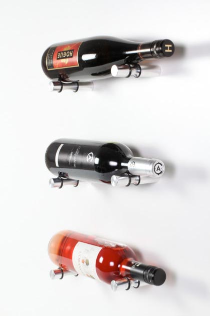 wall mounted wine bottle rack