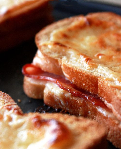 Baked Bacon and Cheese Sandwiches