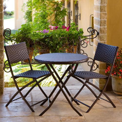 Hand Woven Rattan Bistro 3 Piece Set