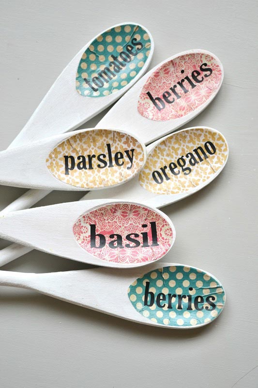 Wooden Spoon Garden Markers