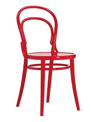 bistro dining chair red