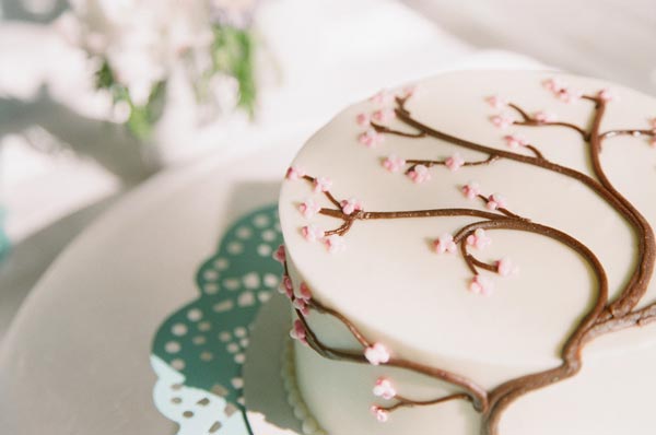 cherry blossom wedding cake ideas