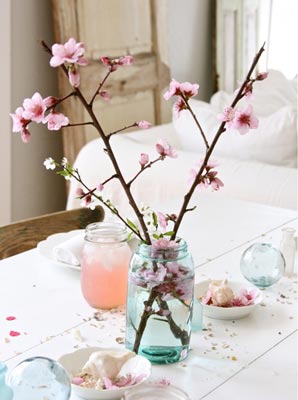 cherry blossom wedding centerpiece