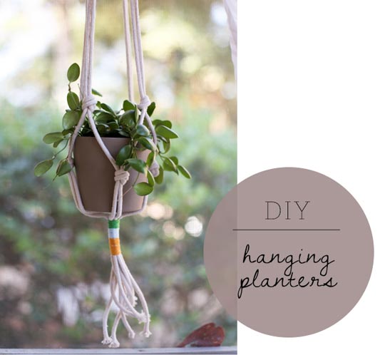 diy hanging herb planter