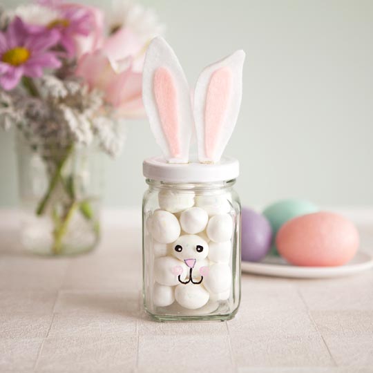 easter bunny candy jar