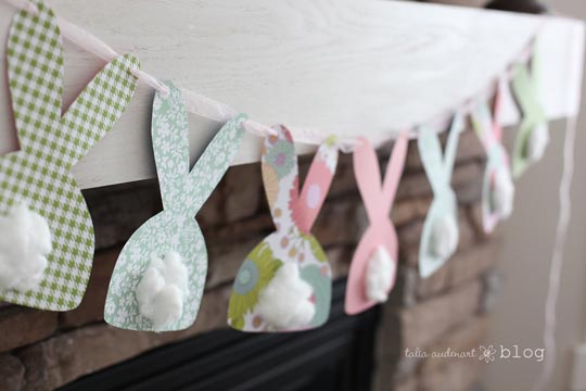 easter bunny diy garland