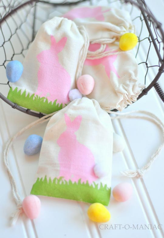 easter bunny egg bags